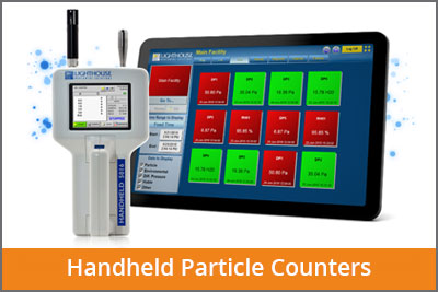 laftech handheld particle counters